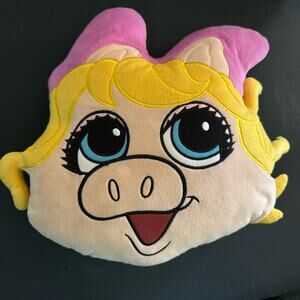 Muppet Babies Miss Piggy Pillow Face 12" Disney Original Tags Removed‎